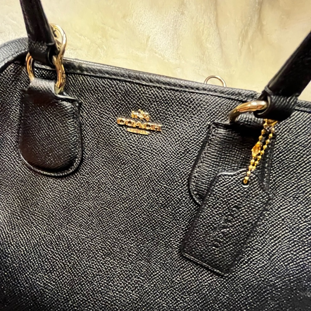Coach Black Leather Women's Bag